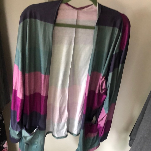 NWT multi colored cover up w/pockets 5X - Picture 1 of 4